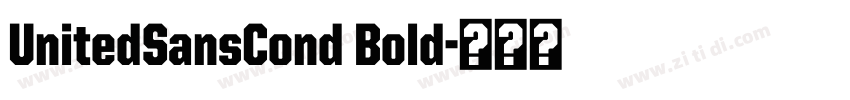 UnitedSansCond Bold字体转换